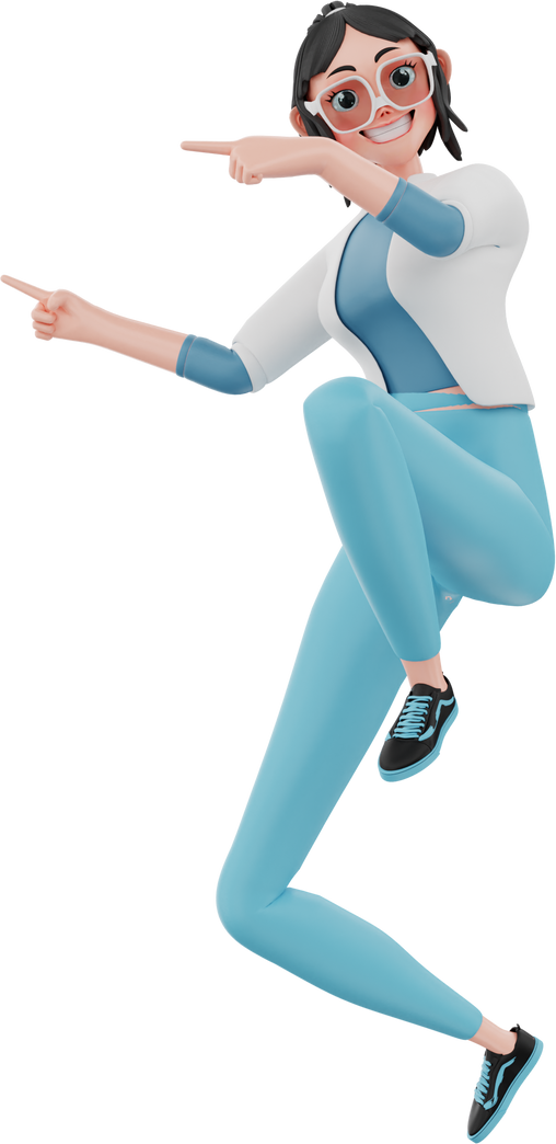 3D Character Businesswoman illustration